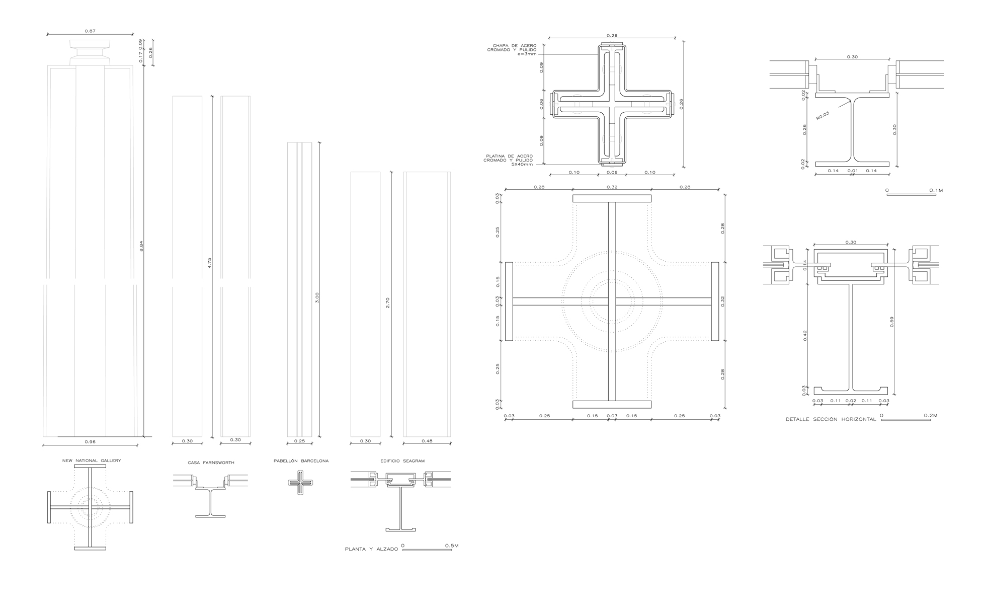 Pilars Mies van der Rohe