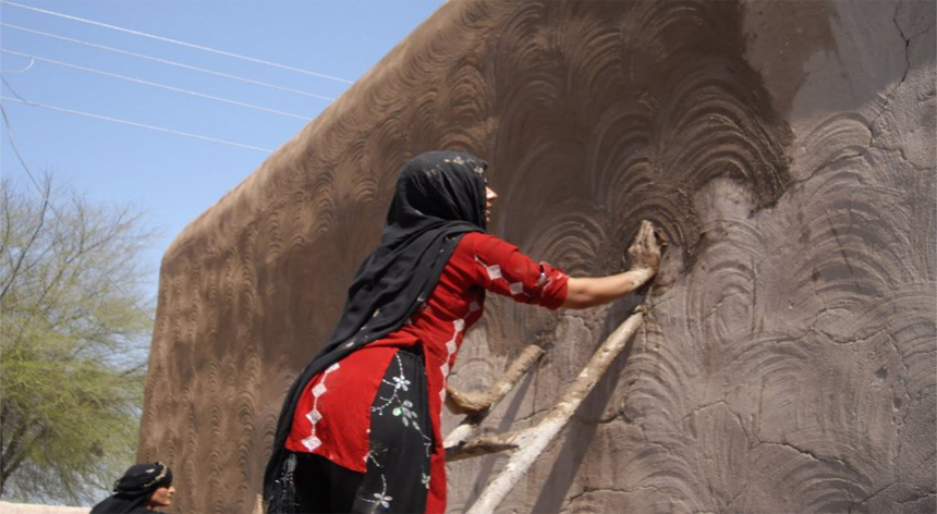 Textura en paret de tàpia