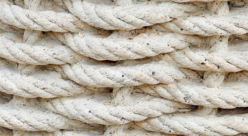 Formigó blanc amb textura de corda