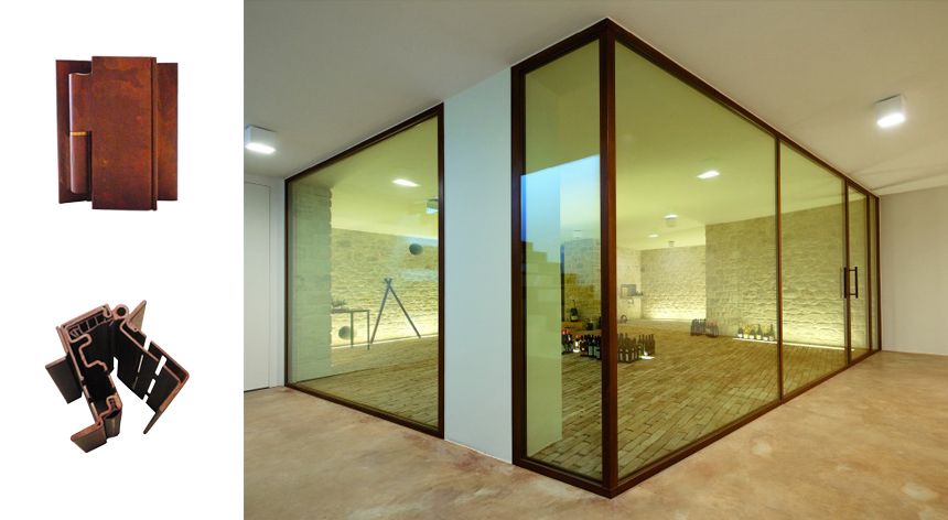 Tancament oscil•lobatent TABS acero corten 